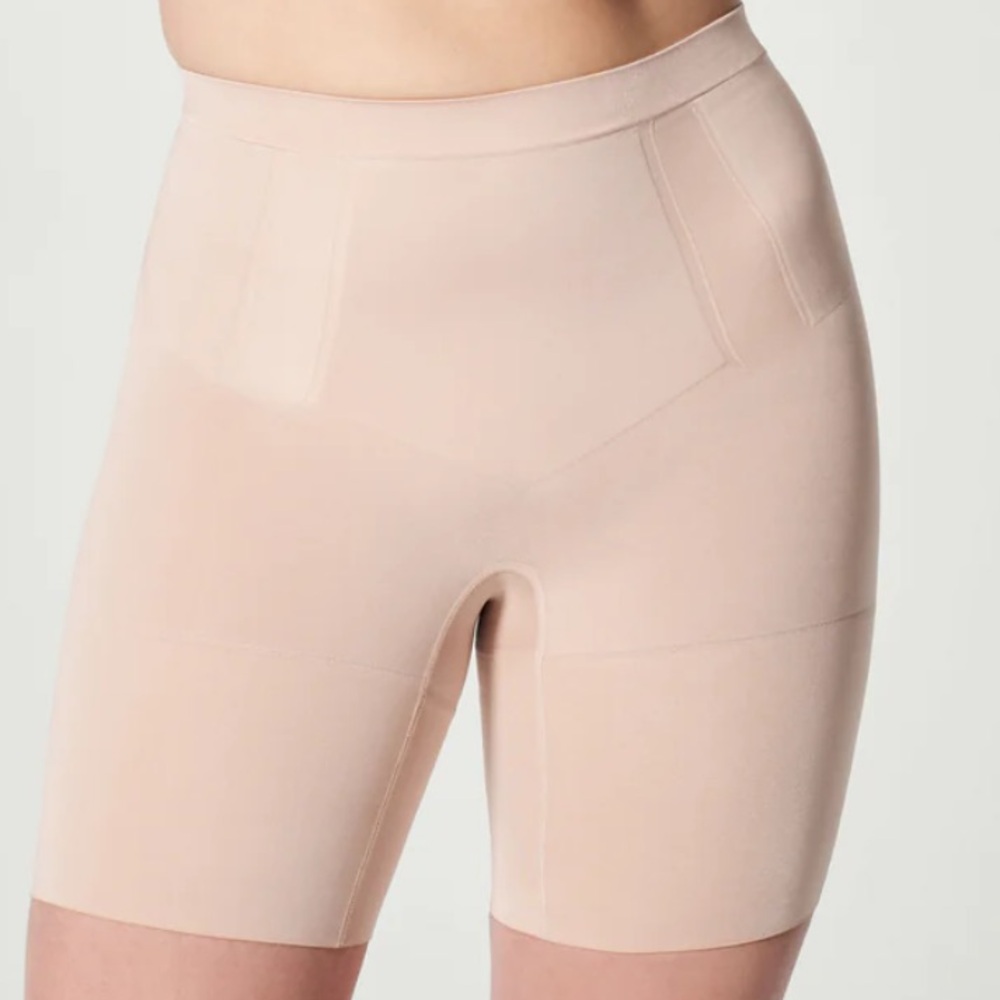Spank Soft Nude Mid Thigh Short Elegant Tan Women's Shapewear